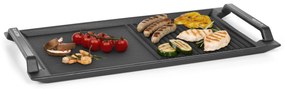 Klarstein Delicatessa Grill Pan, grillező lap, indukciós főzőlap tartozék, fekete