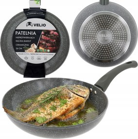 Kerámia Serpenyő Mély Hagyományos 26 CM Indukciós Elektromos Gáz Velio