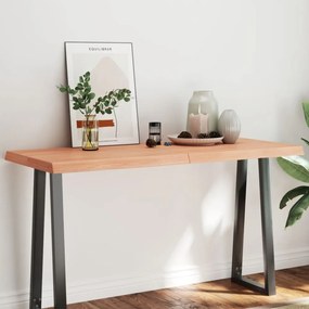 világosbarna kezelt tömör asztallap 140x60x(2-6) cm