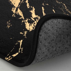 Fekete-aranyszínű fürdőszobai kilépő 45x75 cm Aquamarbre – douceur d'intérieur