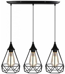 Csillár zsinóron GRAF 3xE27/60W/230V