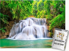 Fotótapéta Vízesés Az Erdőben 3D Hálószoba Nappali Fali Tapéta 150x105