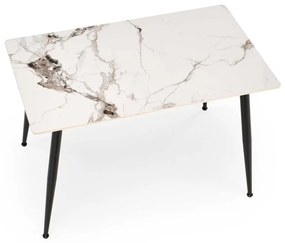 Webster étkezőasztal 120 cm, márvány / fekete