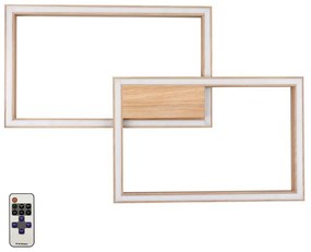 Spot-Light 91402274 - LED dimmelhető lámpatest RAMME LED/48W/230V + távirányító matt tölgy