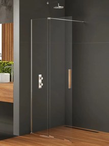 New Trendy Smart zuhanykabin fal walk-in 160 cm króm fényes/átlátszó üveg EXK-4093
