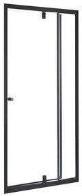 Flexi állítható zuhanyajtó 86-101x185 cm fekete