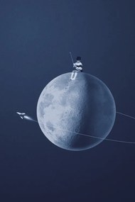 Illusztráció Moon boy, Maarten Léon