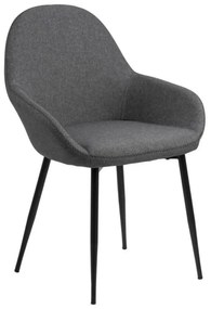 Candis design karfás szék, szürke szövet