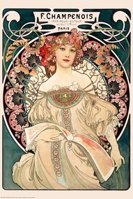 Plakát F. Champenois, Alphonse Mucha