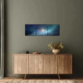 Kép - Csillagok és ködök (órával) (90x30 cm)