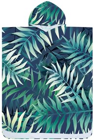 Poncsó törölköző BORNEO sötétkék 80×145 cm