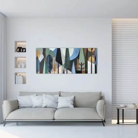 Kép - Természetes geometriai absztrakció II. (120x50 cm)