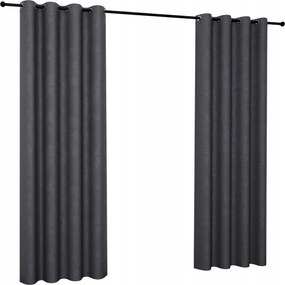 Vélúr függöny 140x270 cm, karikákkal, különböző színekben