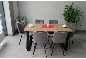 COLIN kihúzható étkezőasztal, tölgy