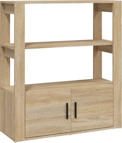 vidaXL sonoma tölgy színű szerelt fa tálalóasztal 80 x 30 x 90 cm