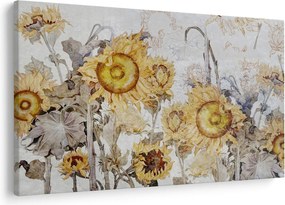 Kép - Napraforgó a falban (90x60 cm)