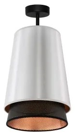 Duolla - Felületre szerelhető csillár BELL SHINY 1xE27/15W/230V átm. 25 cm ezüst/fekete