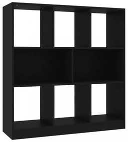 fekete szerelt fa könyvszekrény 97,5 x 29,5 x 100 cm