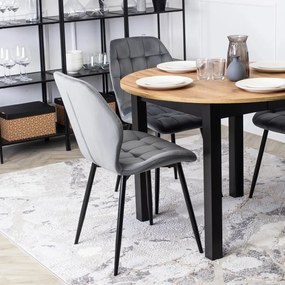 Szürke Bársony Étkezőszék. LUCKY