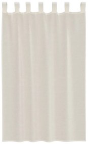 vidaXL 2 db krém színű fátyolfüggönyök fülecske tetejével 140x260 cm