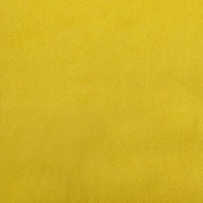 sárga bársony kanapéágy 100 x 200 cm