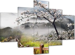 Vászonkép 100x70 Japán Virágzó cseresznye