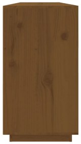 mézbarna tömör fenyőfa tálalószekrény 100 x 40 x 75 cm