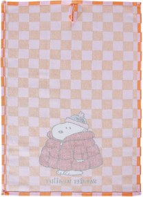 PEANUTS konyharuha 38x54cm , Snoopy kabátban