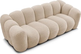 Világosbarna buklé kanapé 232 cm Hippolyte – Bobochic Paris