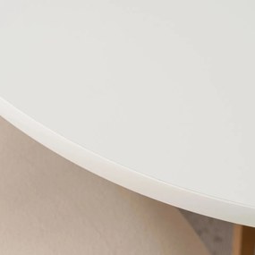 Kihúzható étkezőasztal 90–190 cm méretben, fehér/tölgy színben LUGO