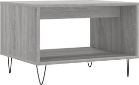 vidaXL szürke sonoma színű szerelt fa dohányzóasztal 60x50x40 cm
