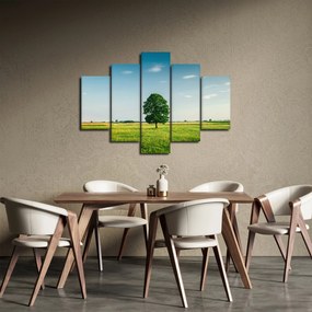 Egy fa képe egy rét közepén (150x105 cm)