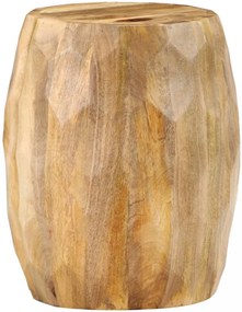 vidaXL dob formájú tömör mangófa ülőke