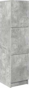 vidaXL Magasfiú Beton Szürke 31.5 x 32 x 122.5 cm