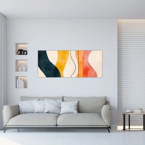 Kép - Minimalista színes illusztráció II. (120x50 cm)