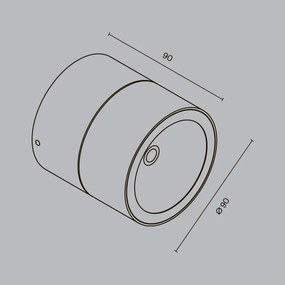 MAYTONI O310CL-L7W3K Modern Kültéri Mennyezeti Lámpa Fehér LED IP54