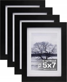 4 db-os képkeret szett 13x18 cm passpartou 9,5 x 14,5cm