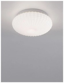 Nova Luce CLAM fürdőszobai mennyezeti lámpa, fehér, E27 foglalattal, max. 2x12W, 9738256