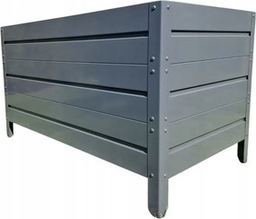 Kerti ágyás magasított 120x70x60cm acél 1mm Antracit Ptf Lengyel