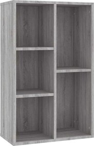 vidaXL szürke sonoma színű fa könyv-/tálalószekrény 50x25x80 cm
