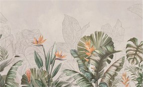 Flizelin Fali tapéta Prémium Trópusi virágok 416x254 Ragasztó