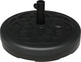 Outsunny Napernyő Állvány, 35 kg-ig Tölthető, Kerek Napernyő Tartó, Napernyő Súly, 38/48 mm Átmérőjű Napernyőhöz, Erkélyhez, Teraszhoz, Kerthez, Feket