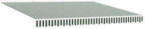 Automatikus összecsukható árnyékoló zöld és fehér 400x300 cm