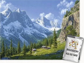 Fotótapéta Hegyek 3D Természet Tájkép Falra Hálószoba Nappali 350x250