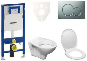 Fali WC szett Geberit előtétfalas szereléshez + Ceramia S-Line Pro WC 111.300.00.5ND3