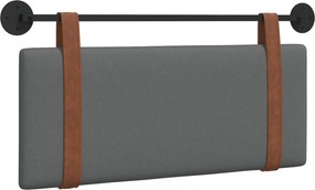 vidaXL Fali Fejtámla Falra szerelhető Sötétszürke 100 x 40 cm Faanyag