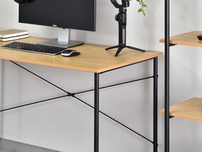 PC asztal Almasa A1 (tölgy + fekete). 1109723