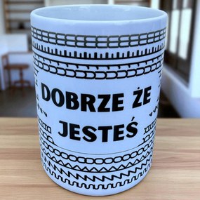 Nagy személyre szabható bögre Jó, Hogy Vagy 440ml, cenzúra nélkül, ajándékba