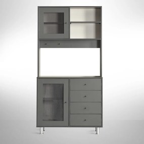 Grano konyhaszekrény, antracit, 96 cm