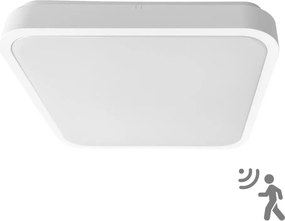 Brilagi-LED Fürdőszobai mennyezeti lámpa szenzorral ZENNA LED/18W/230V 28,5x28,5 cm IP44 fehér